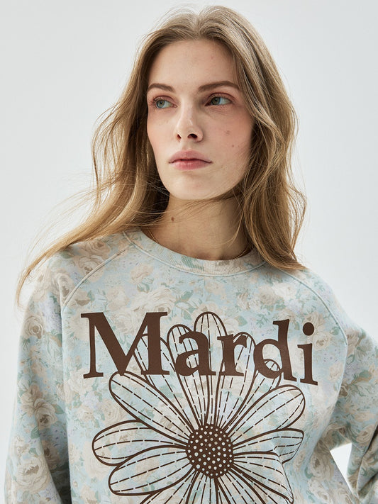 SWEATSHIRT RAGLAN FLEUR FLOWERMARDI