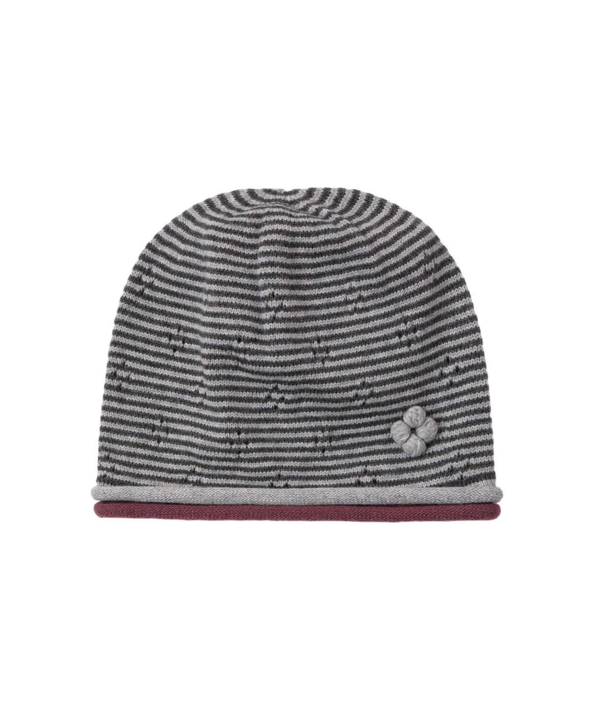 KNIT ROLLED BEANIE