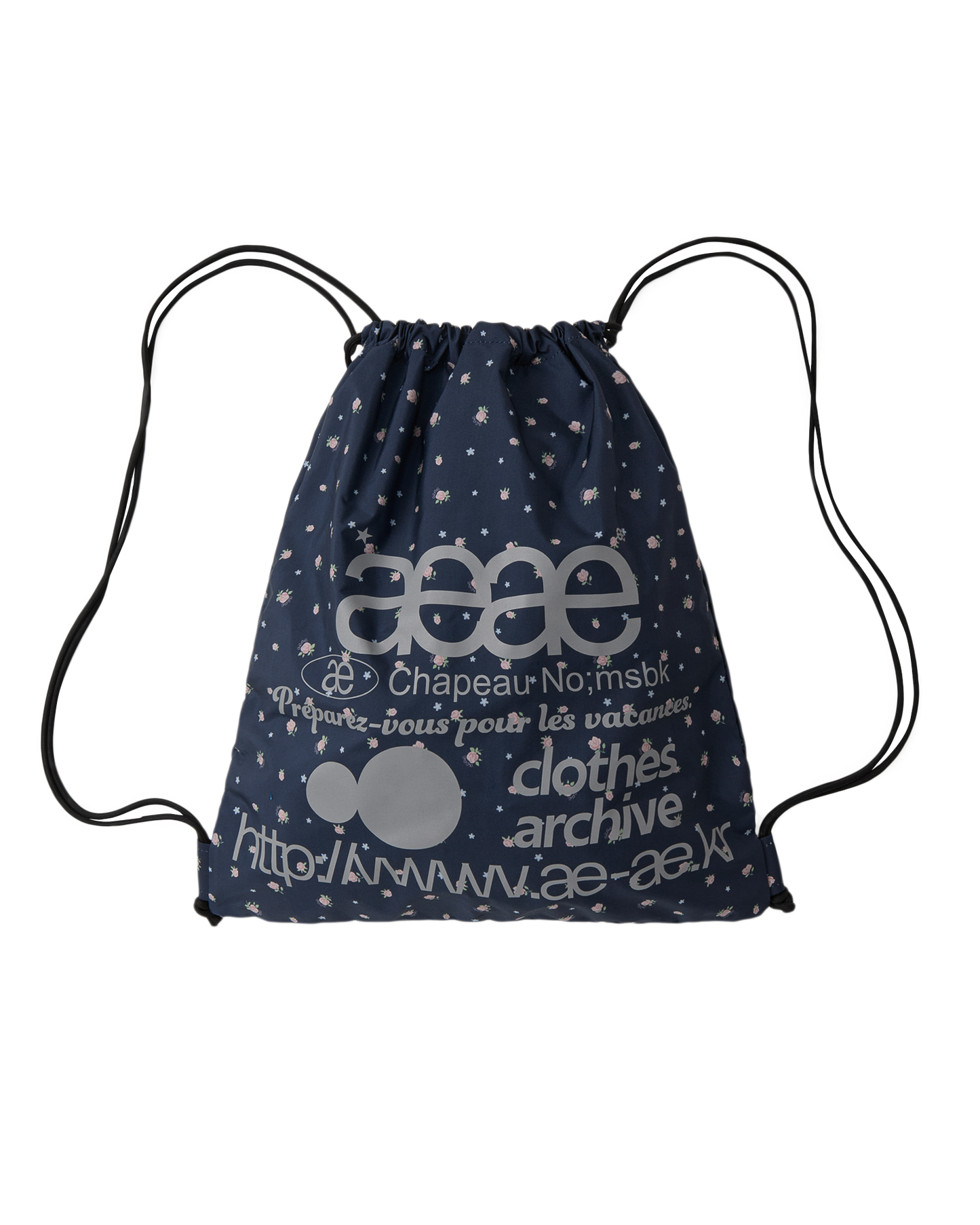 WEB LOGO FLOWER GYM SACK
