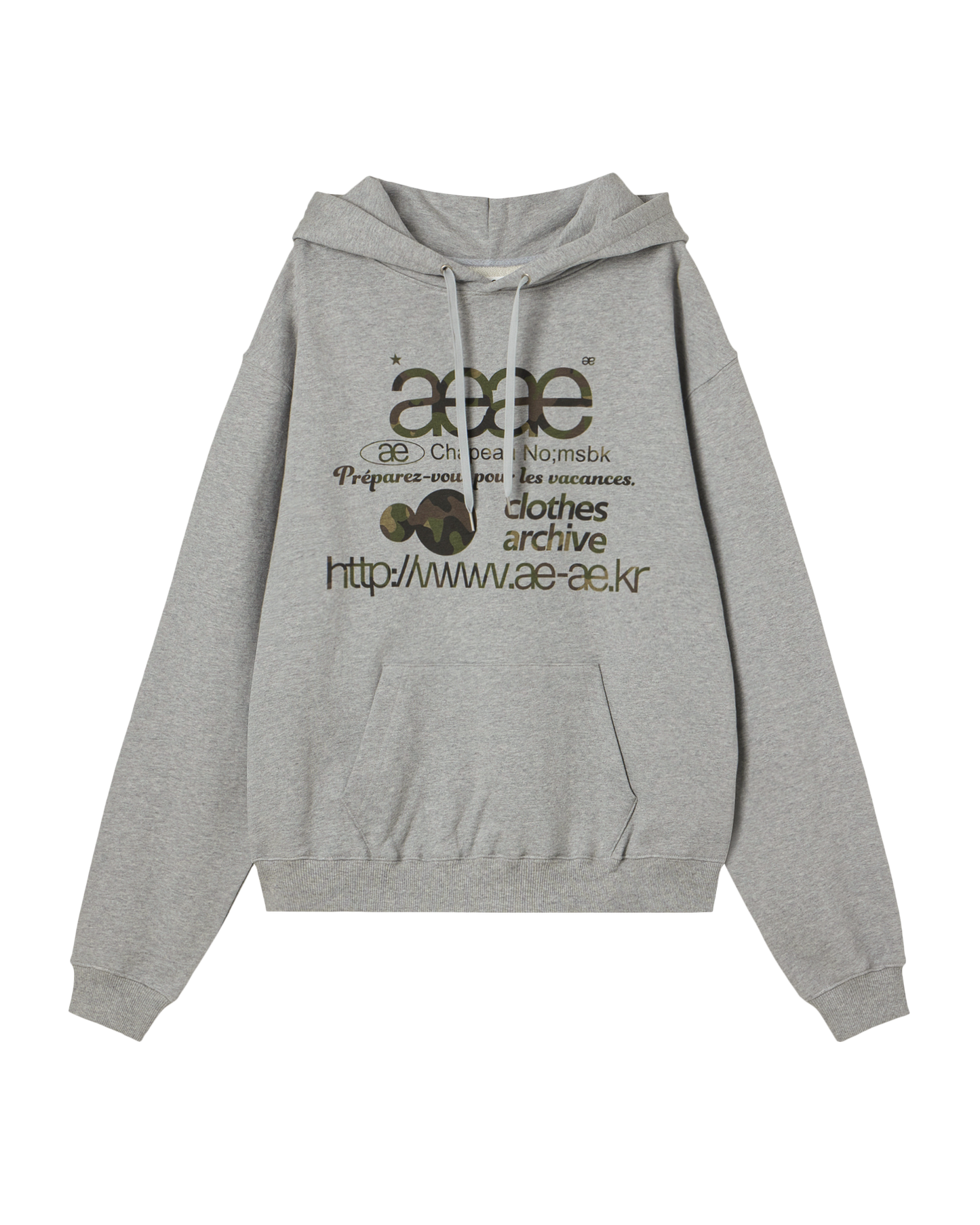 WEB LOGO LOOSED HOODIE