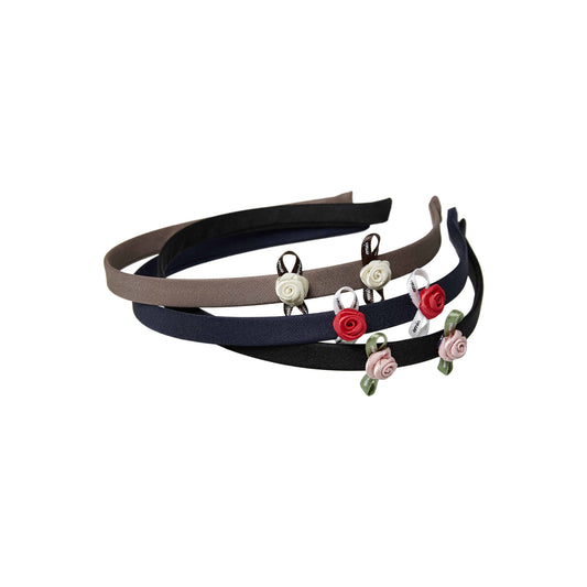 MINI CORSAGE HAIRBAND-BROWN