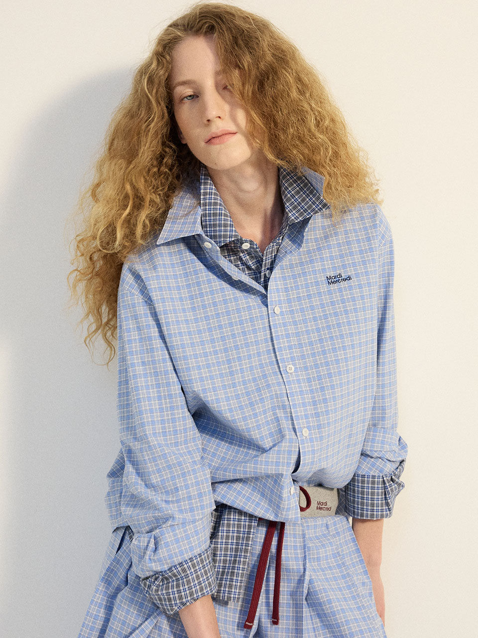 COTTON SHIRT CHECK LOGO