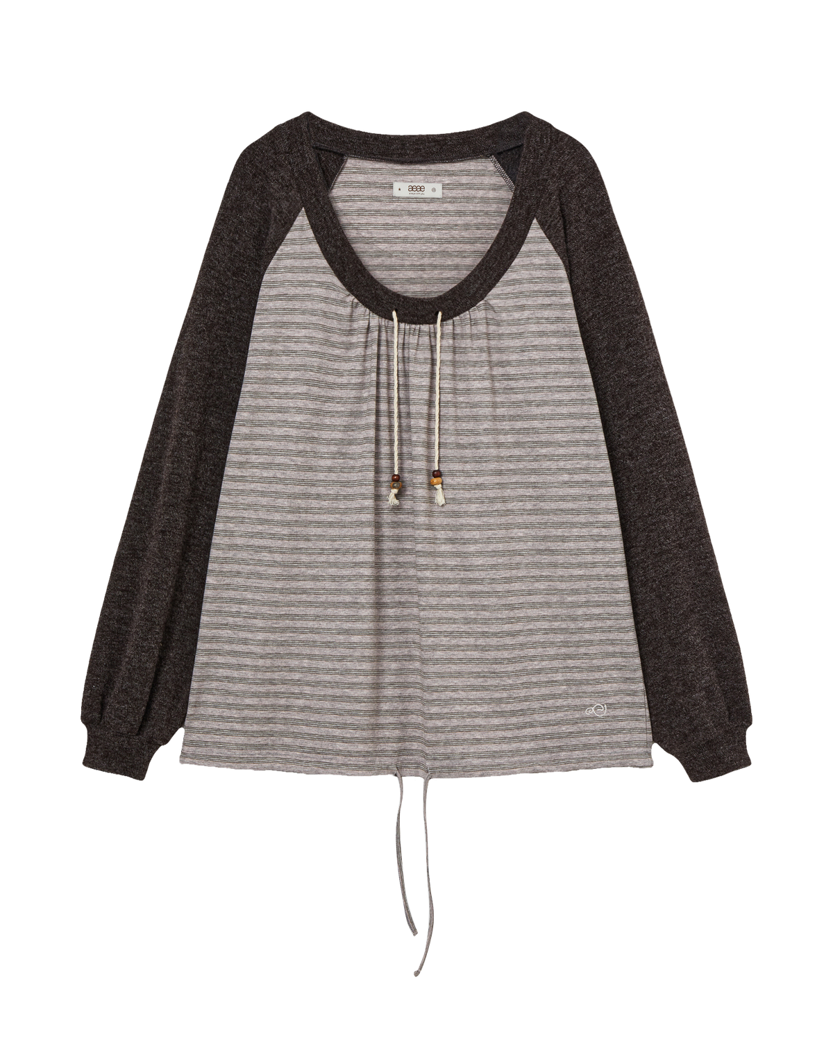 STRIPE DRAWSTRING TOP