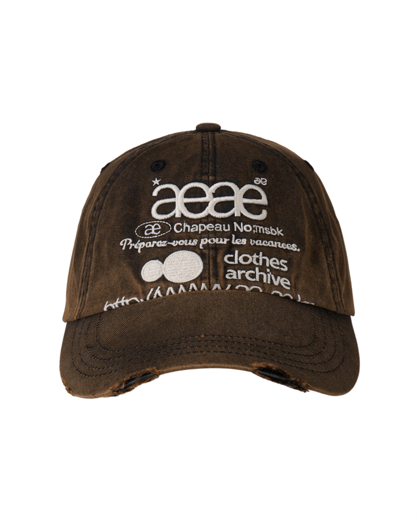 WEB LOGO DAMAGED CAP