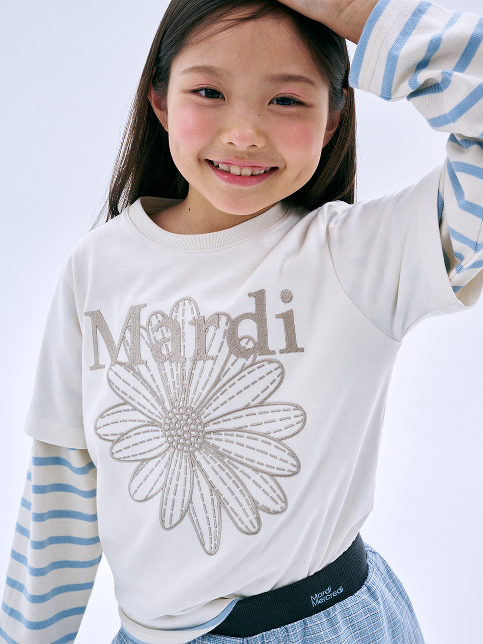 KIDS TSHIRT FLOWERMARDI NEEDLEWORK