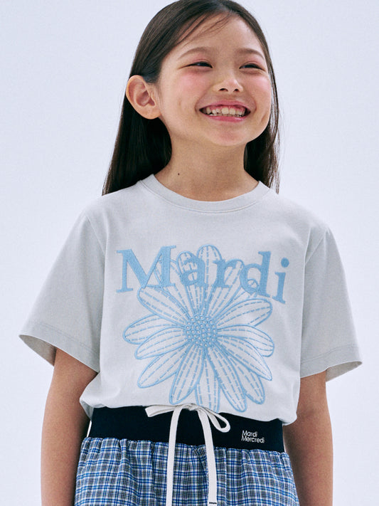 KIDS TSHIRT FLOWERMARDI NEEDLEWORK
