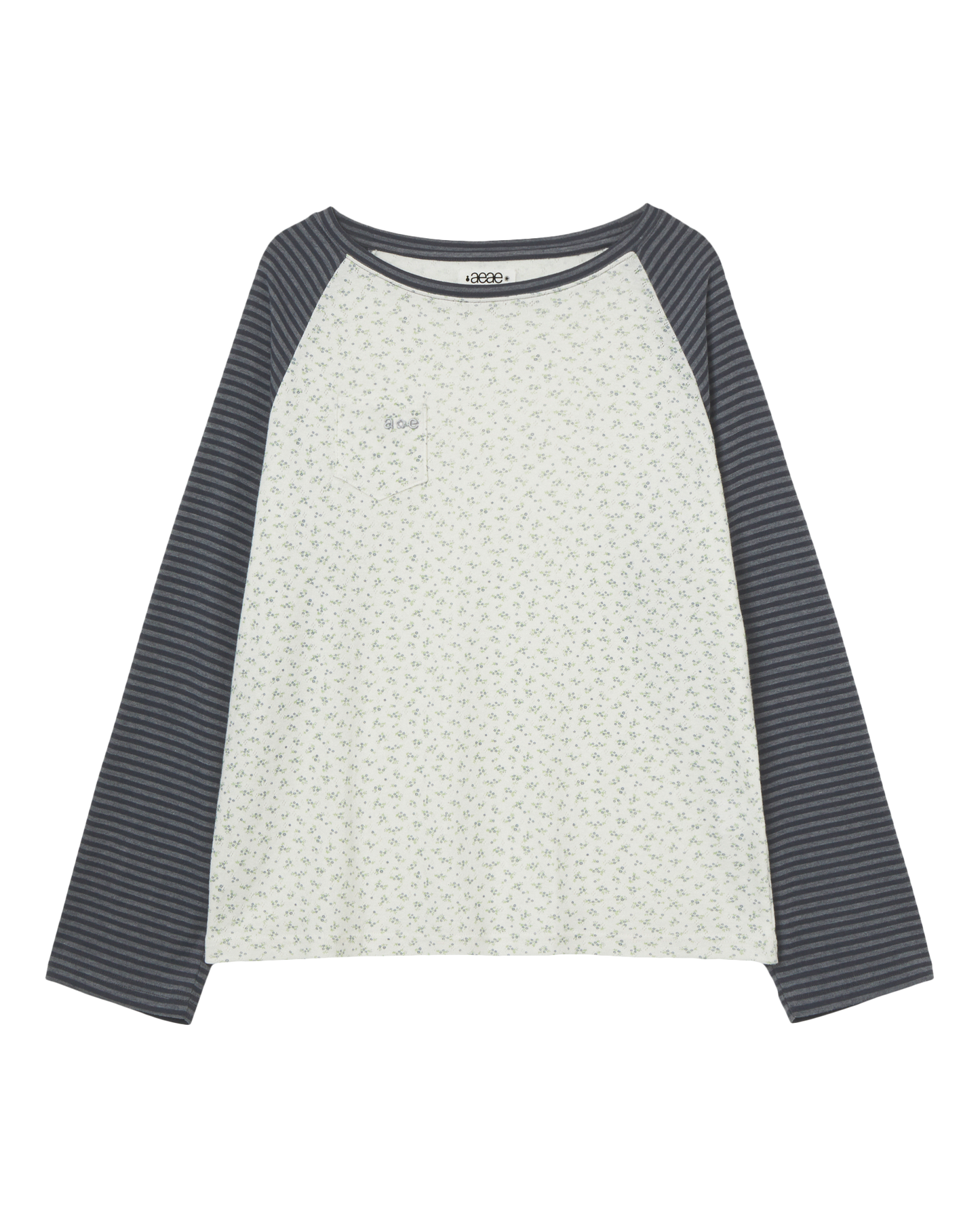 COZY FLOWER RAGLAN LONG SLEEVE