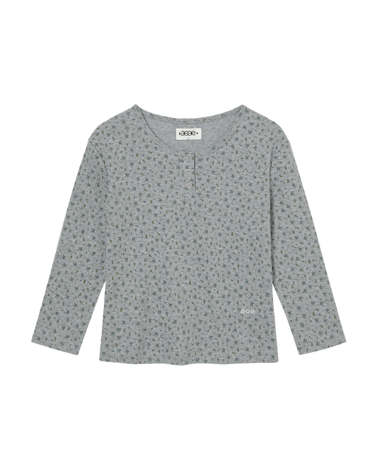 FLOWER HENLEY NECK TEE