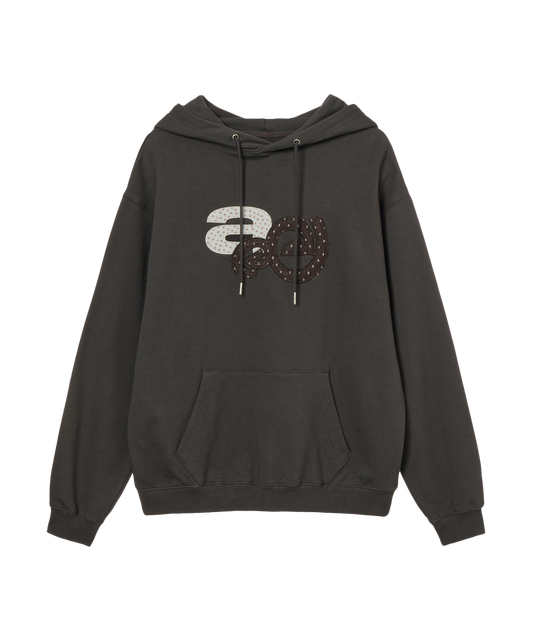 APPLIQUE FLOWER LOGO HOODIE