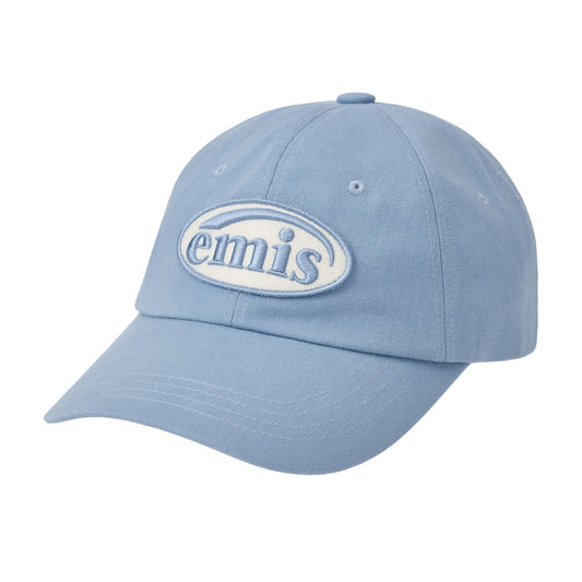 TONE ON TONE WAPPEN BALL CAP-SKY BLUE