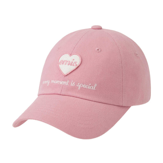 HEART WAPPEN BALL CAP-PINK