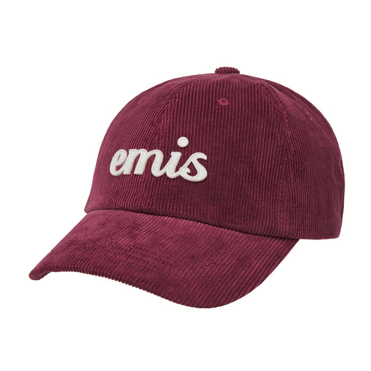 APPLIQUE CORDUROY BALL CAP-WINE