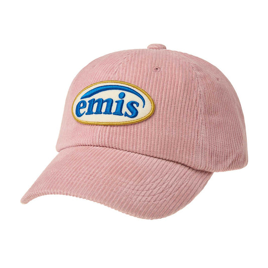 CORDUROY WAPPEN BALL CAP (RENEWAL)-PINK