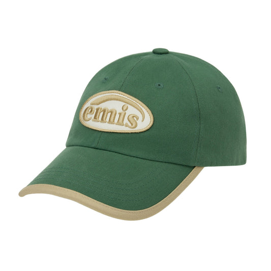 BEIGE TRIMMING BALL CAP-GREEN