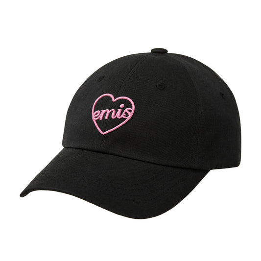HEART BALL CAP-BLACK/PINK