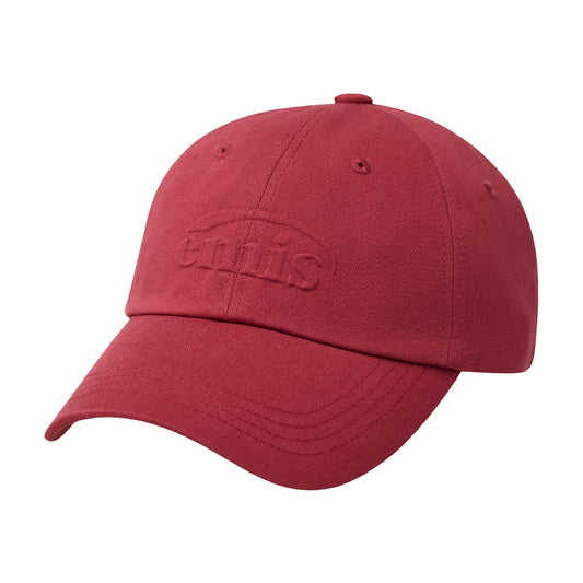 EMBOSSING LOGO BALL CAP-RED