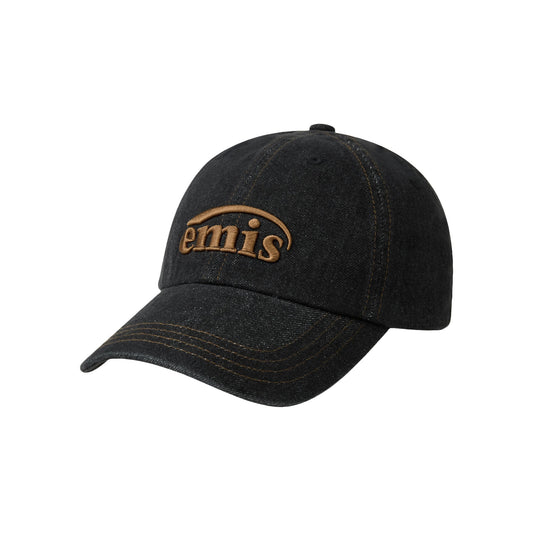 ONE TONE WASHED DENIM BALL CAP-GRAY DENIM