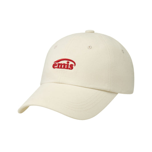 SMALL LOGO BALL CAP-CREAM