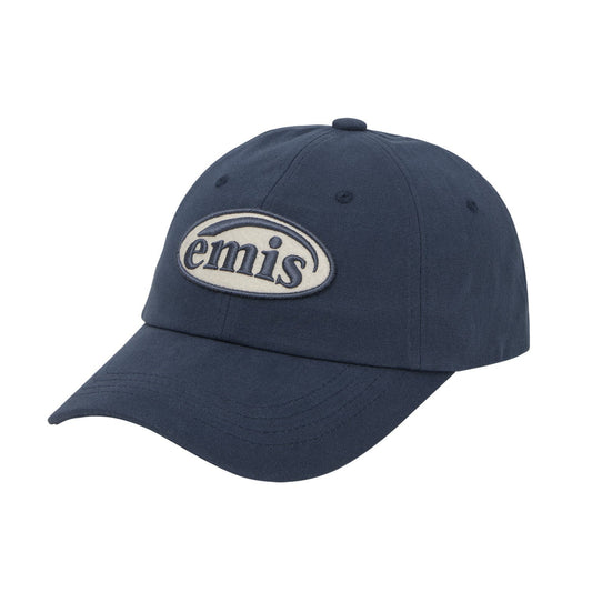 TONE ON TONE WAPPEN BALL CAP-NAVY
