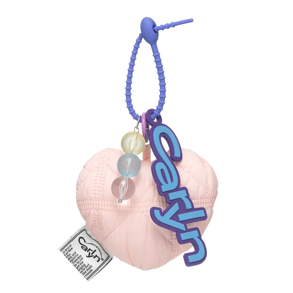 COTTON HEART BAG CHARM