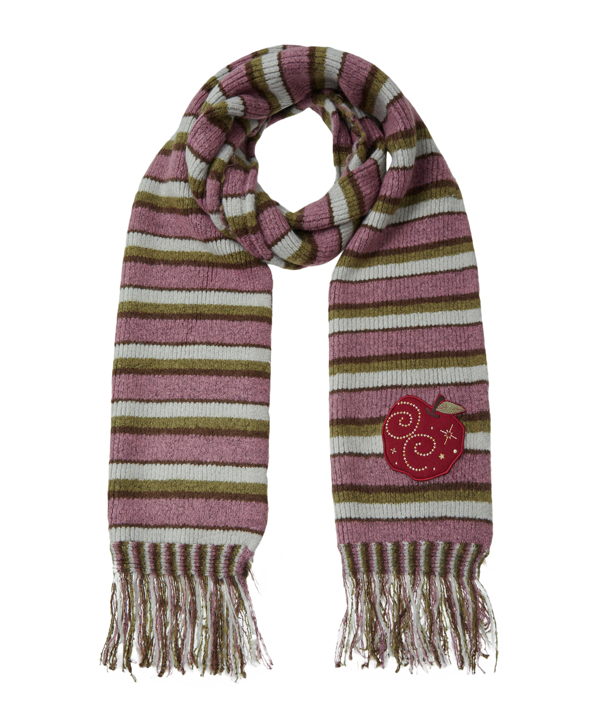 STRIPE TASSEL MUFFLER