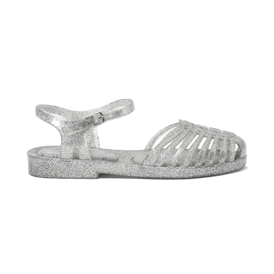 GLAIR STRAPPY SANDALS-GLITTER SILVER