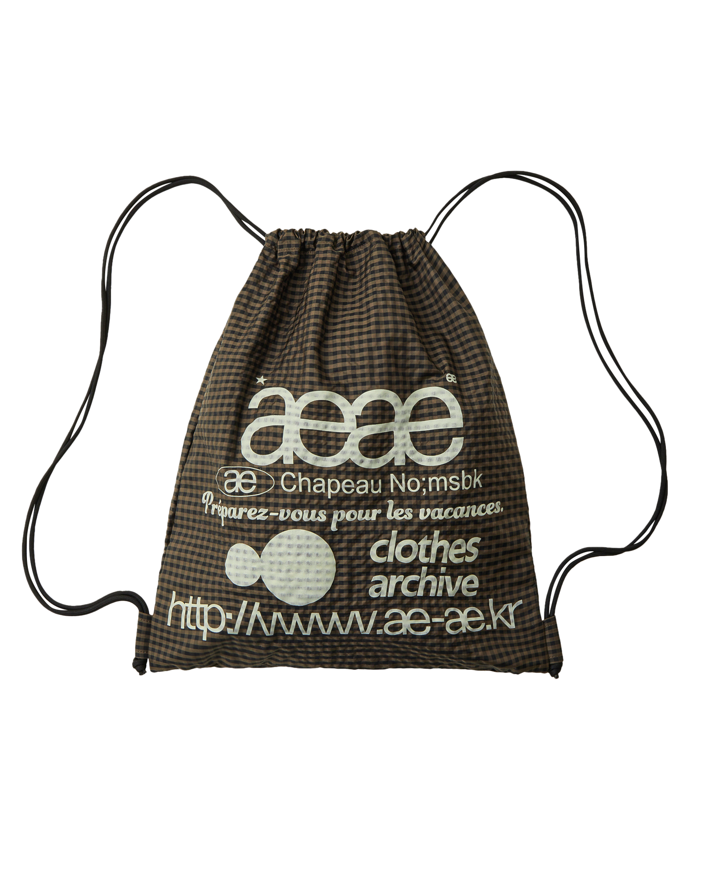 WEB LOGO CHECK GYM SACK
