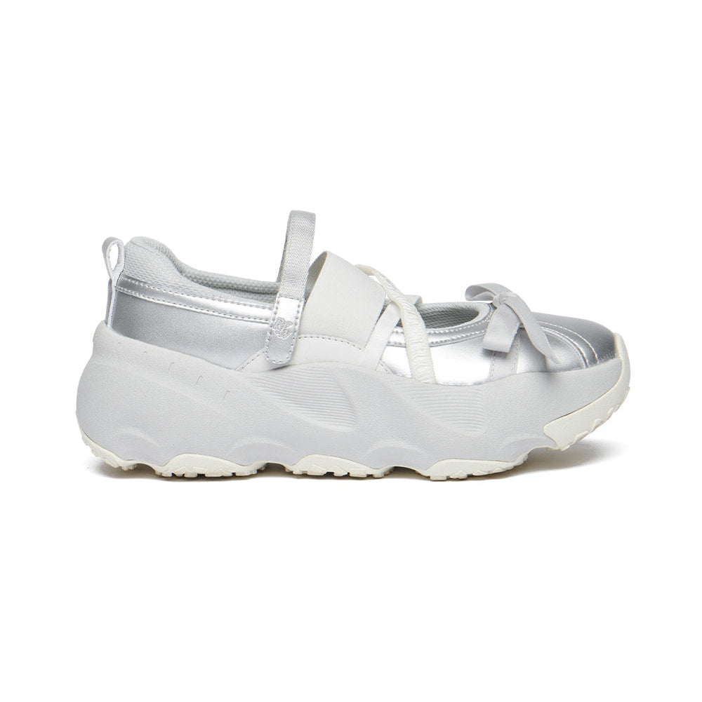 PUFFIN RIBBON BANDING SNEAKERS-SILVER