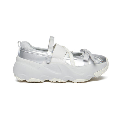 PUFFIN RIBBON BANDING SNEAKERS-SILVER