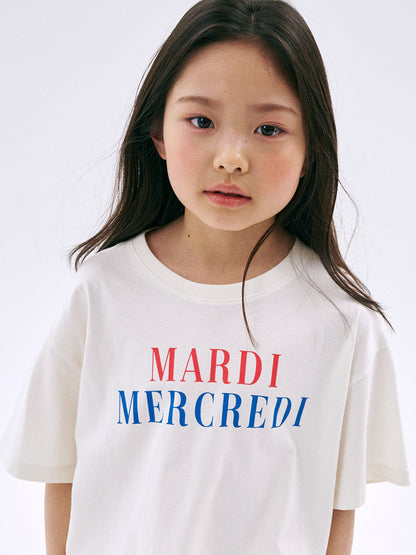 KIDS CROPPED TSHIRT LA TYPO FRANCAISE