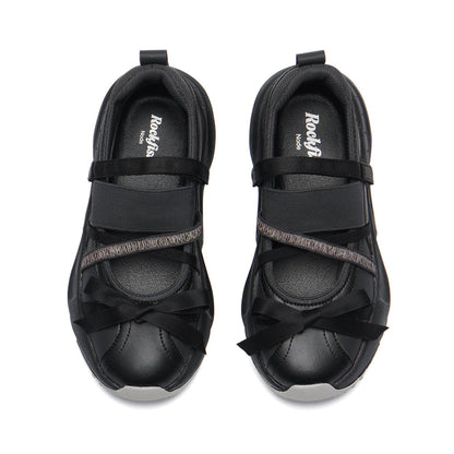 PUFFIN RIBBON BANDING SNEAKERS-BLACK