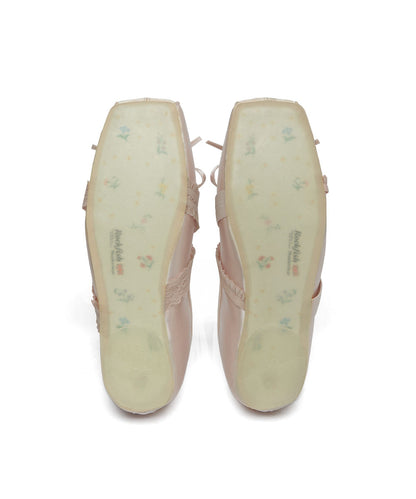 BANDING BALLET FLATS-PINK