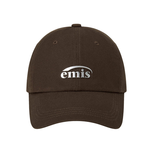 METAL LOGO BALL CAP-BROWN