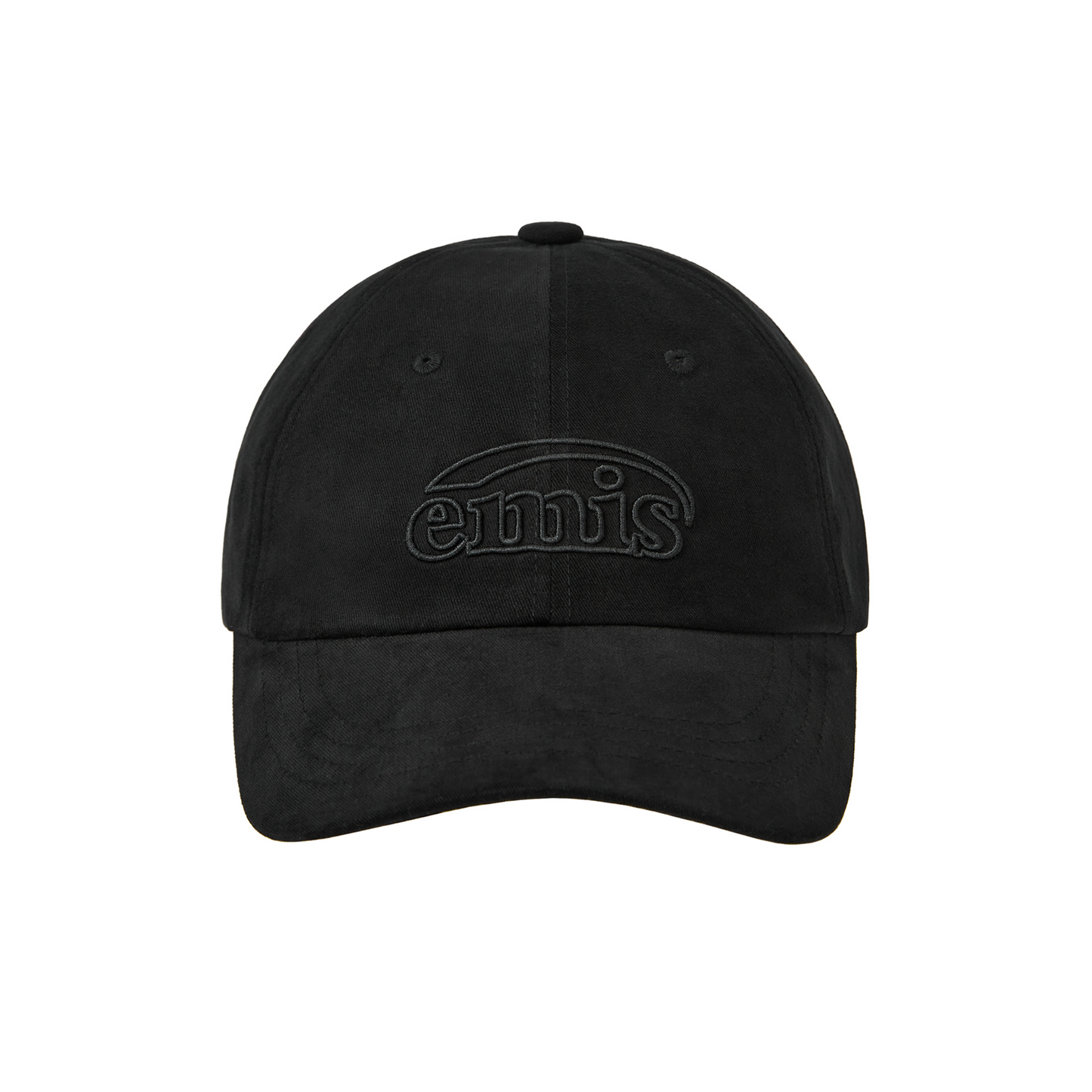 COTTON BRUSHED BALL CAP-BLACK
