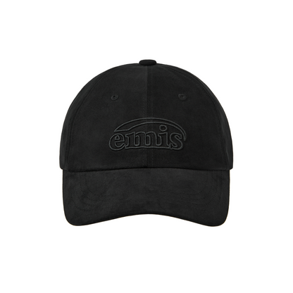 COTTON BRUSHED BALL CAP-BLACK