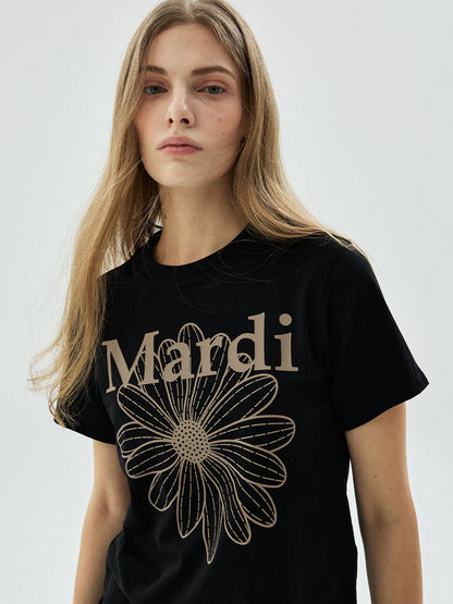 SLIM TSHIRT FLOWERMARDI