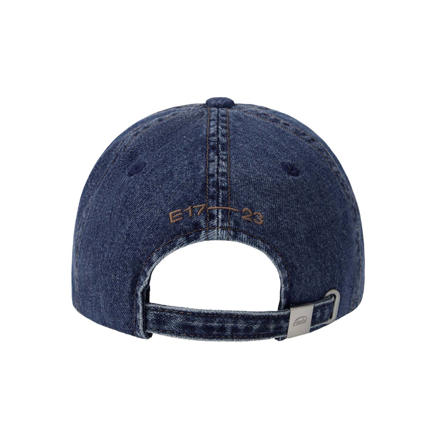 WASHED DENIM BALL CAP-BLUE/MINT