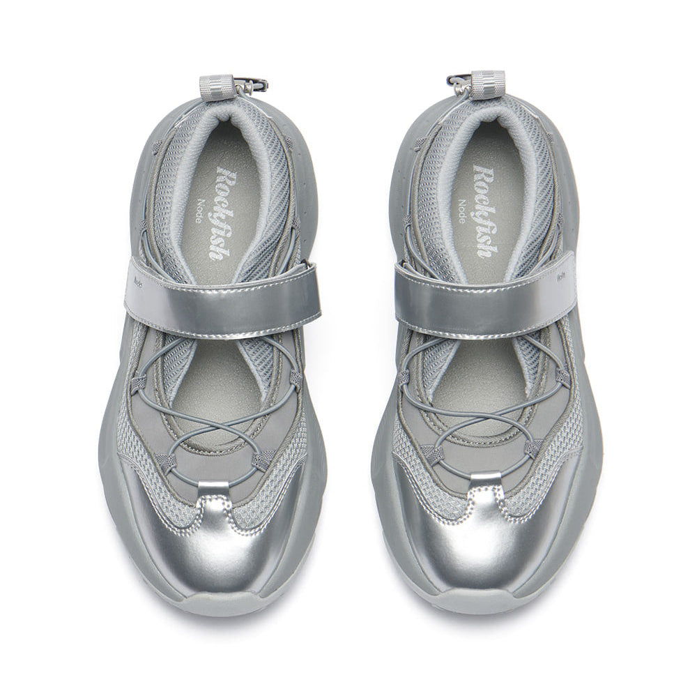 BRYN VELCRO SNEAKERS V2-SILVER