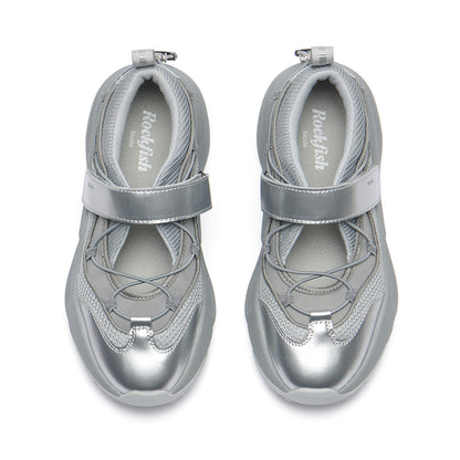 BRYN VELCRO SNEAKERS V2-SILVER
