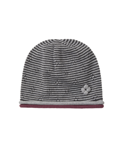 KNIT ROLLED BEANIE