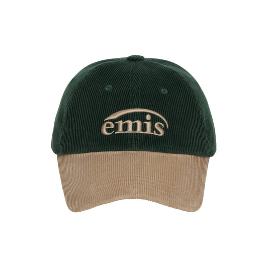 CORDUROY TWO-TONE BALL CAP-GREEN