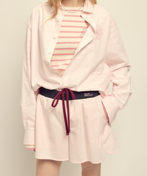 COTTON SHORTS CONTRAST WAISTBAND