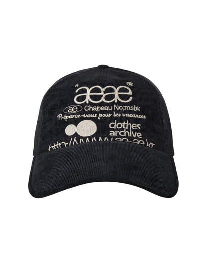 WEB LOGO CORDUROY CAP