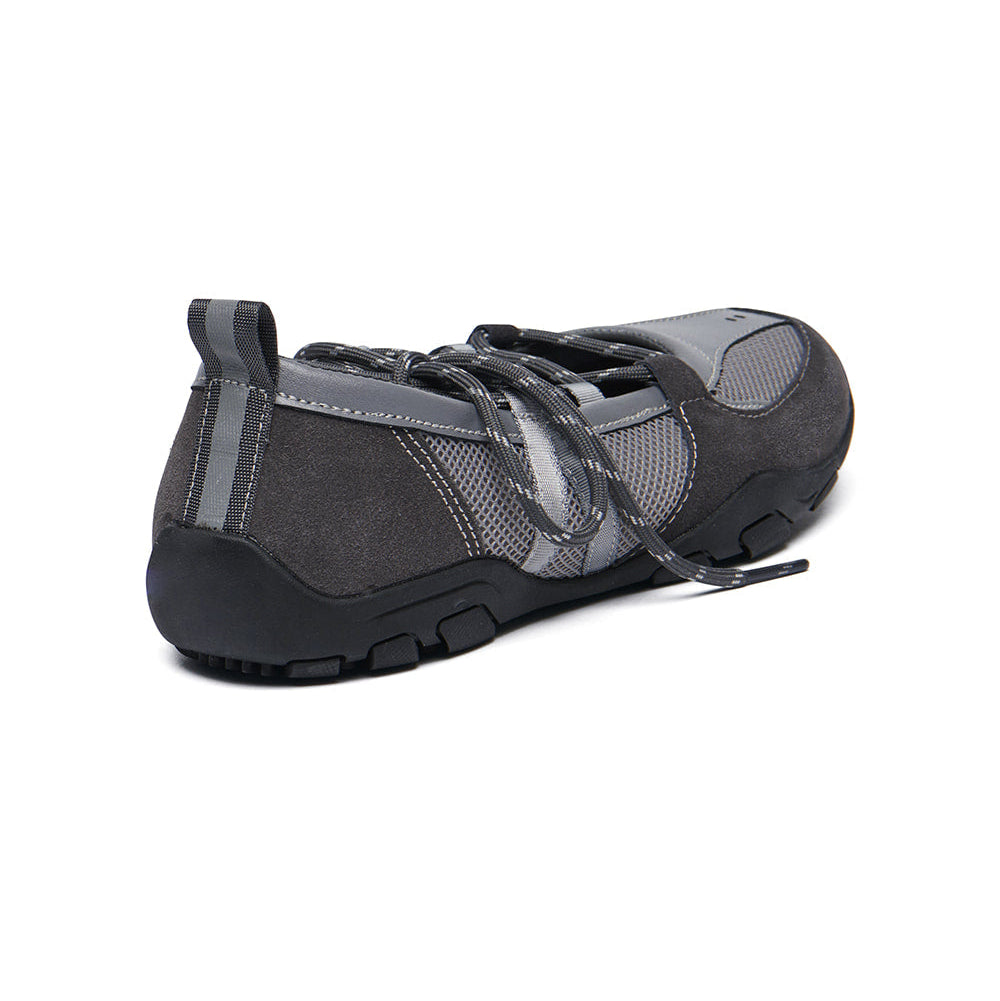 NICOLE WEAVING LACEUP SNEAKERS-GREY