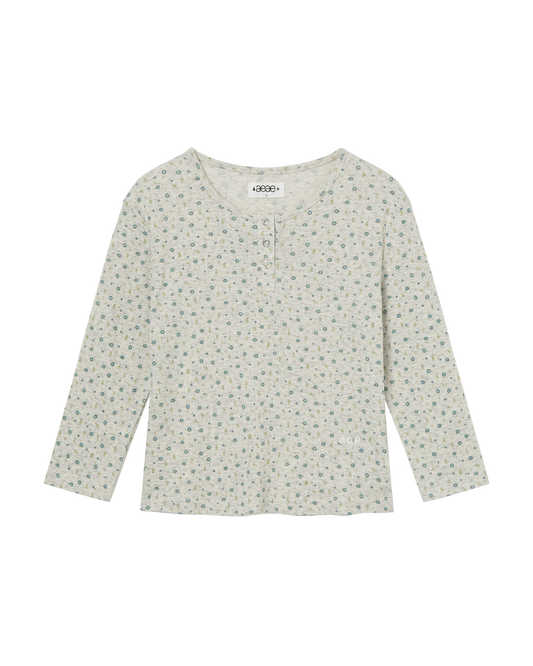 FLOWER HENLEY NECK TEE