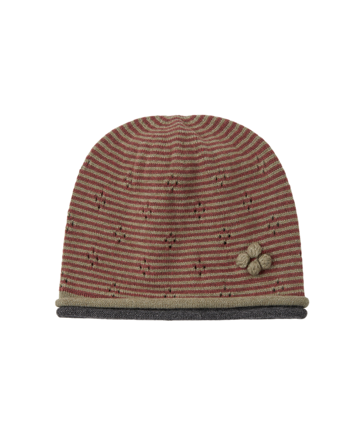 KNIT ROLLED BEANIE