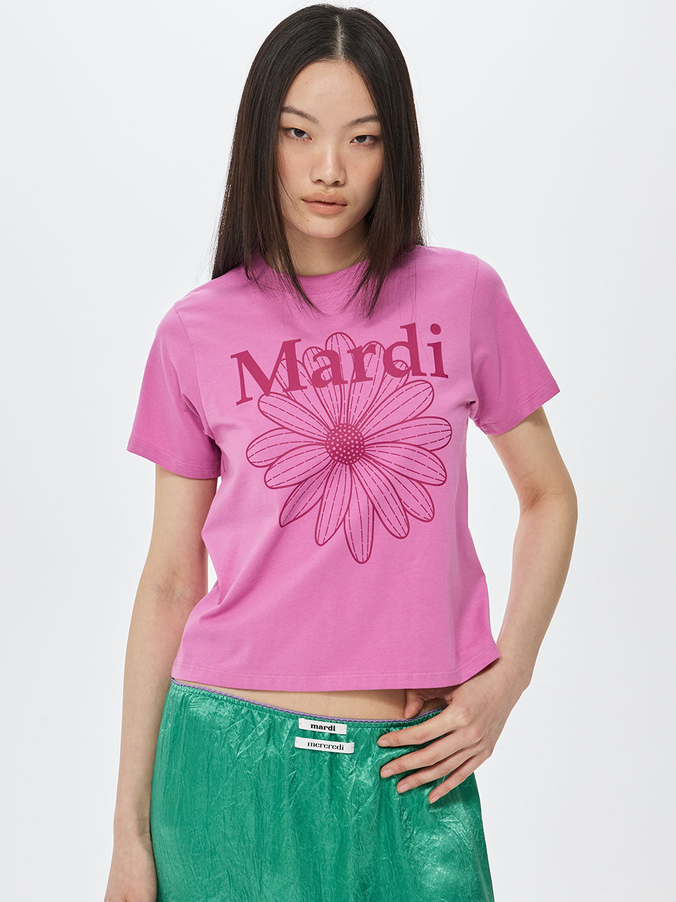 SLIM TSHIRT FLOWERMARDI