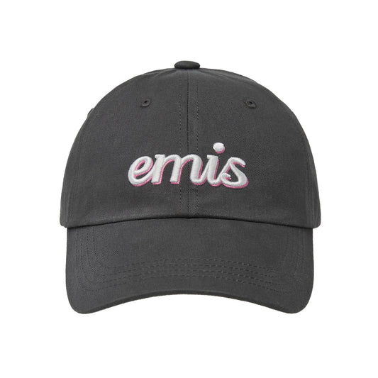 LAYERED LOGO BALL CAP-CHARCOAL
