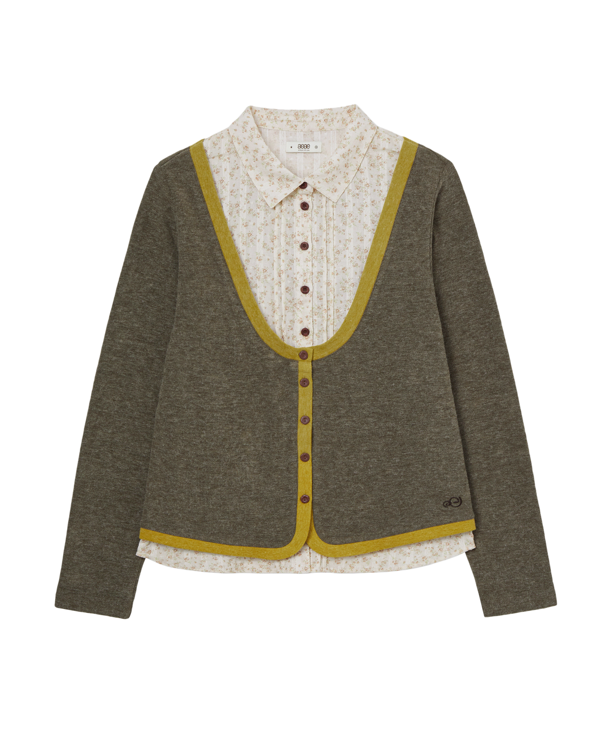 SHIRTS LAYERED CARDIGAN