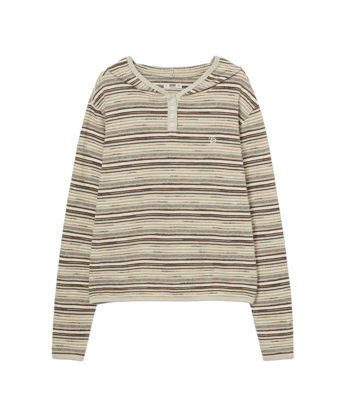 STRIPE KNIT HOODIE
